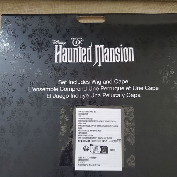 Disney Costume - Leota Cape and Wig From The Haunted Mansion Adult Size - Picture 7 of 9